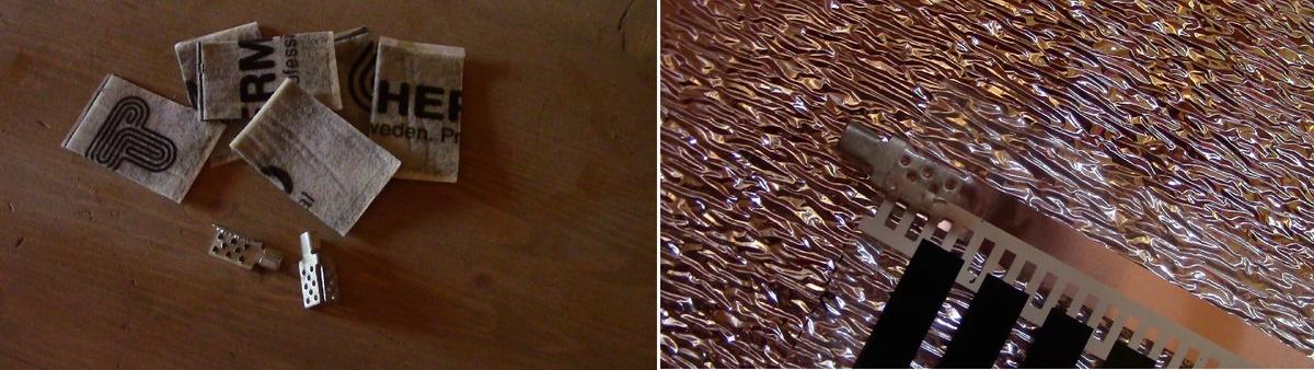 Клемы подсоединения проводов питания теплого пола