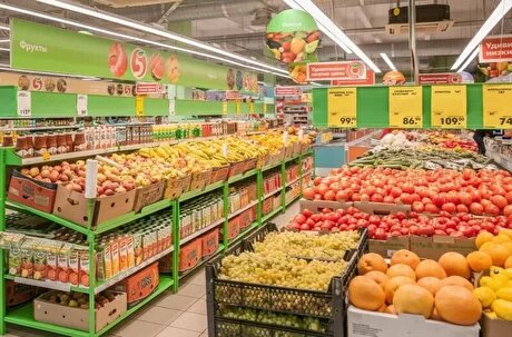 13  категорий продуктов: напитки, яйцо, овощи-фрукты, бакалея (все, кроме  соусов, мёда, варенья, масла), бакалея (соусы, мёд, варенье, масло),  консервы, non-food, молочная гастрономия, бытовая химия и средства для  ухода, замороженная продукция, корма для животных, табачные изделия и  аксессуары, незамороженные мясо, рыба, сыр