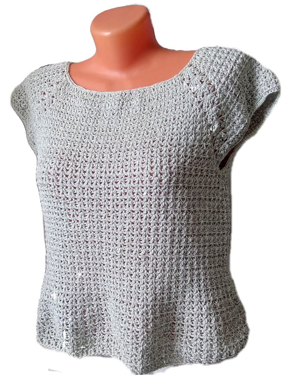 топик из смесовой пряжи