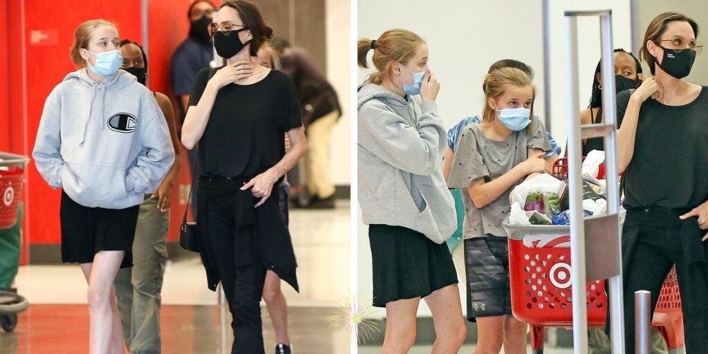 Шайло с матерью с сёстрами. И уже такая высокая.