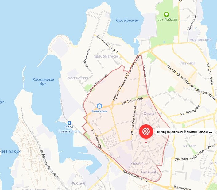 Скрин Яндекс.Карты