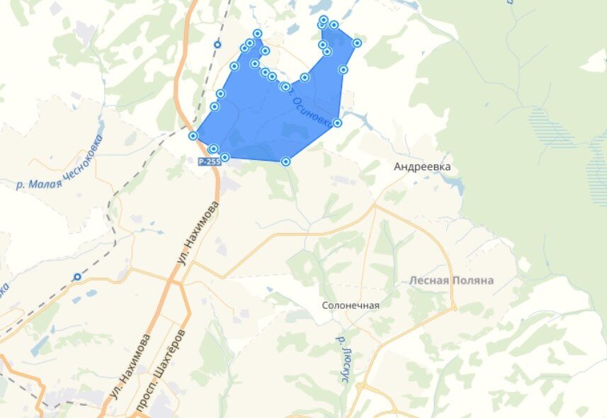 Карта лесной поляны кемерово