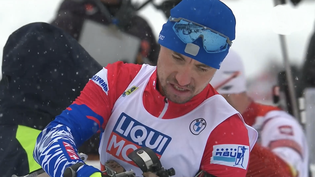 Александр Логинов - победитель индивидуальной гонки на этапе Кубка мира в Антхольце.