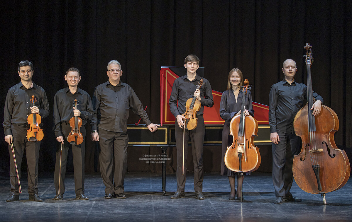 Нынешний состав "Musica Felice" (слева направо): Месроп Бадалян (скрипка), Алексей Киселёв (скрипка), художественный руководитель Михаил Преображенский (клавесин), Константин Волков (альт), Ксения Нарваткина (виолончель), Игорь Губанов (контрабас)