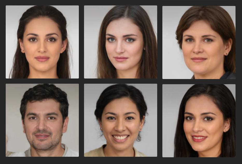 Примеры фотографий нейросети