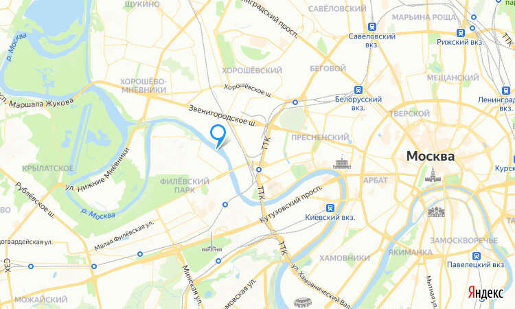 Ориентировочное место строительства будущего моста