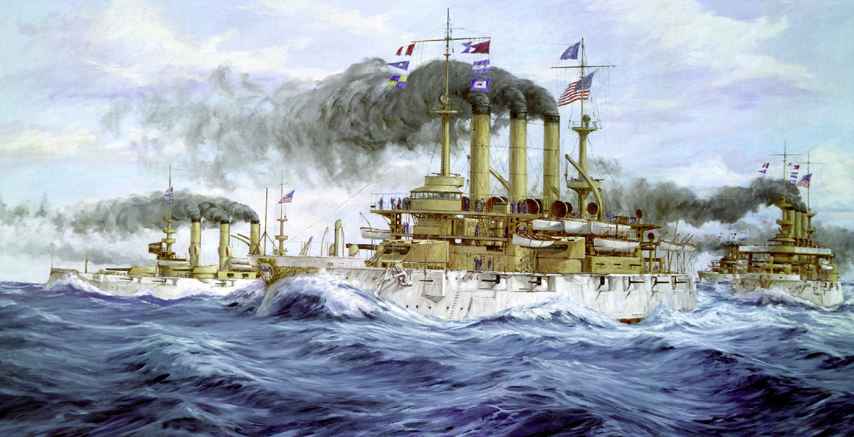 Artwork: "The Great White Fleet"- Artist: John Charles Roach (www.archives.gov)