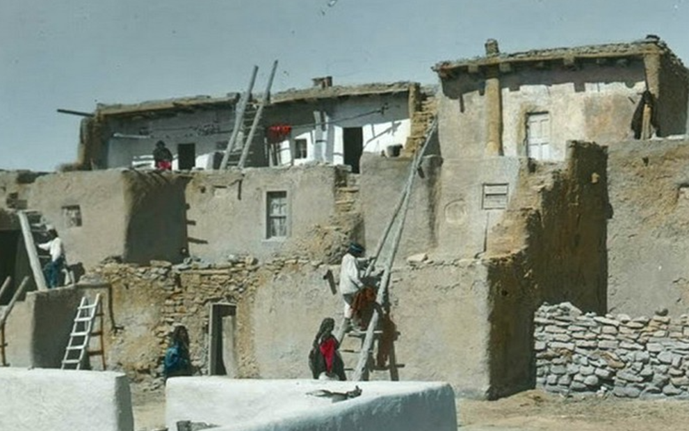 Деревня акома в Нью-Мексико, фото начала 1920-х.