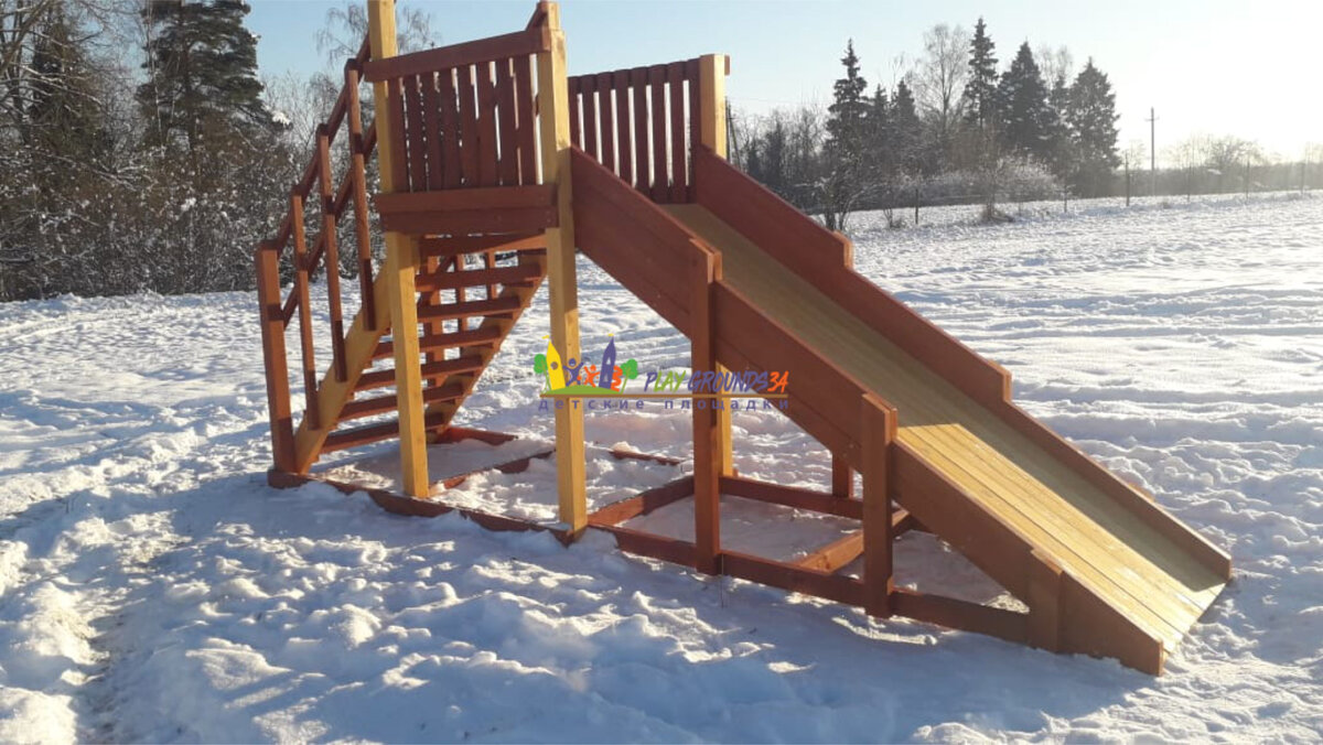 Такая солнечная горка, как у Пушкина - Мороз и солнце!