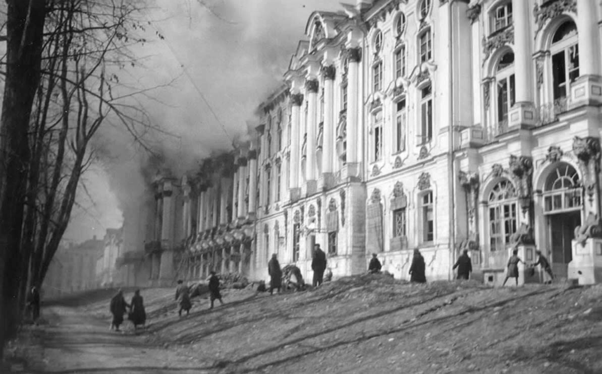 Фото екатерининского дворца после войны