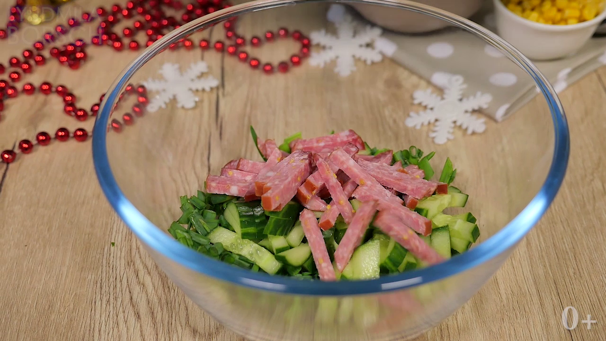 Салат на Новый год «Одесса». Свежий и сытный, его вкус будете помнить  долго. | Вкусный рецепт от Людмилы Борщ | Дзен