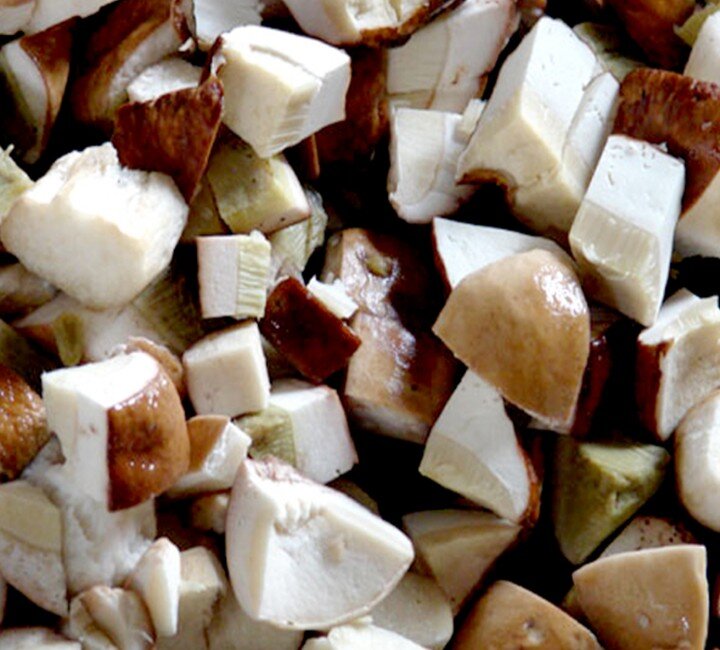 Грибы кусочками