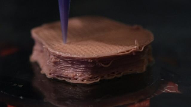 Принтер "печатает" кусок мяса с помощью протеиновых биочернил.