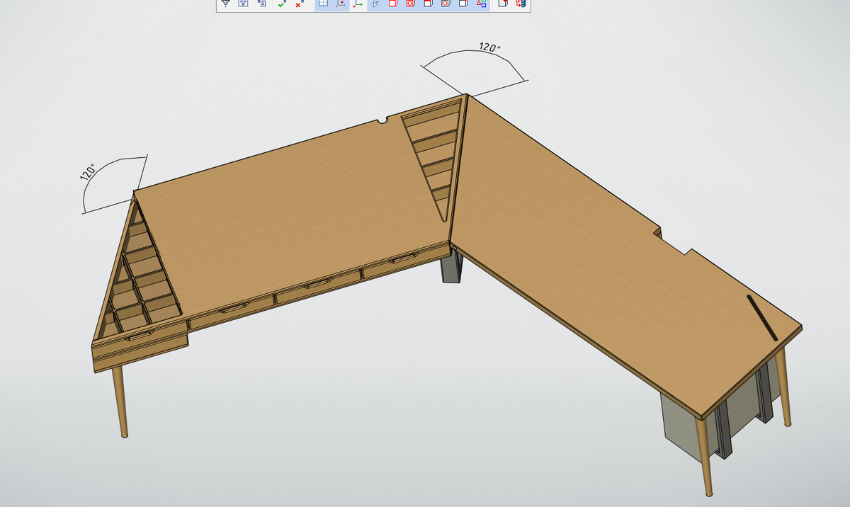 3D модель стола