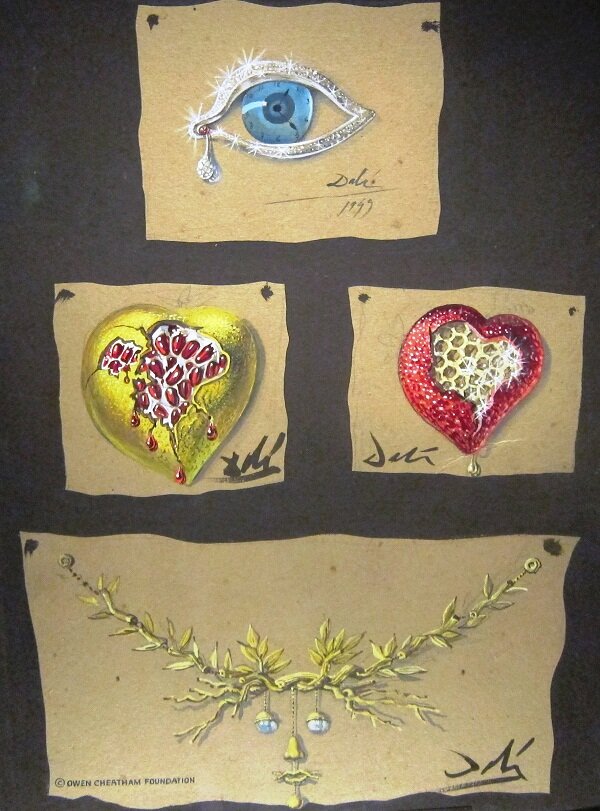 Эскизы украшений Сальвадора Дали