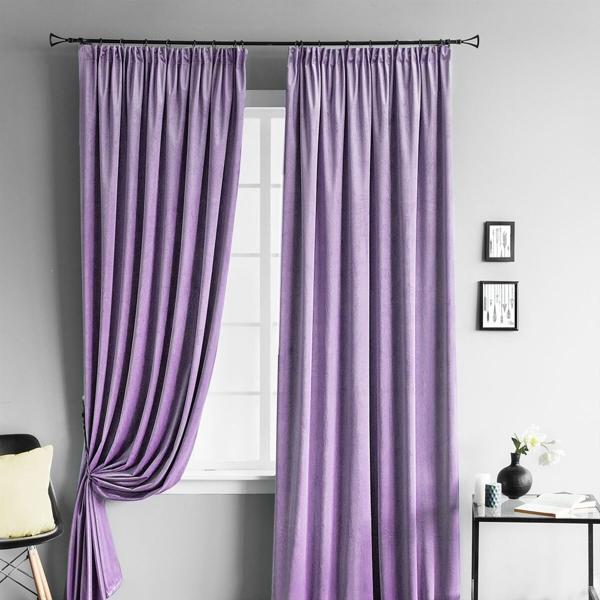 Фото отпаренных штор.