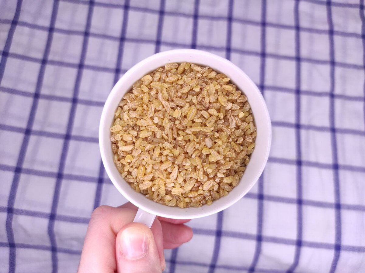 Беру 200г булгура (1 стакан).