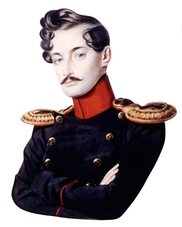 Поручик Иван Николаевич Гончаров, Карл Гампельн, 1830-е. Источник: Журнал «Дилетант» 