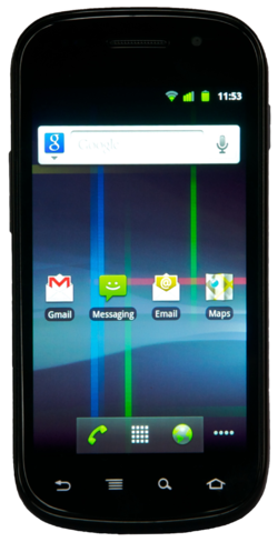 Nexus SБрендGoogleПроизводительSamsungСерияNexusКоммуникацииGSM: 850, 900, 1800, 1900
HSPA: 900, 2100, 1700Дата выпуска16 декабря 2010Начало продаж16 декабря 2010 годаТипсмартфонФорм-фактормоноблокРазмеры63 x 123.9 x 10.88 ммМасса129 гОперационная системаAndroid Gingerbread, Android Ice Cream Sandwich и Android Jelly BeanОЗУ512 Мб RAMФлеш-память16 ГбАккумулятор1500 мА/чВводЁмкостной сенсорный экран, Google VoiceЭкранSuperAMOLED или Super Clear LCD, 4 дюймаКамера5 Мп (2,560×1,920), автофокус, вспышкаПередняя камераVGA(640×480)ИнтерфейсыWi-Fi 802.11 n/b/g
Bluetooth 2.1
NFC, A-GPS, microUSB 2.0Ссылкиgoogle.com/nexus/s/