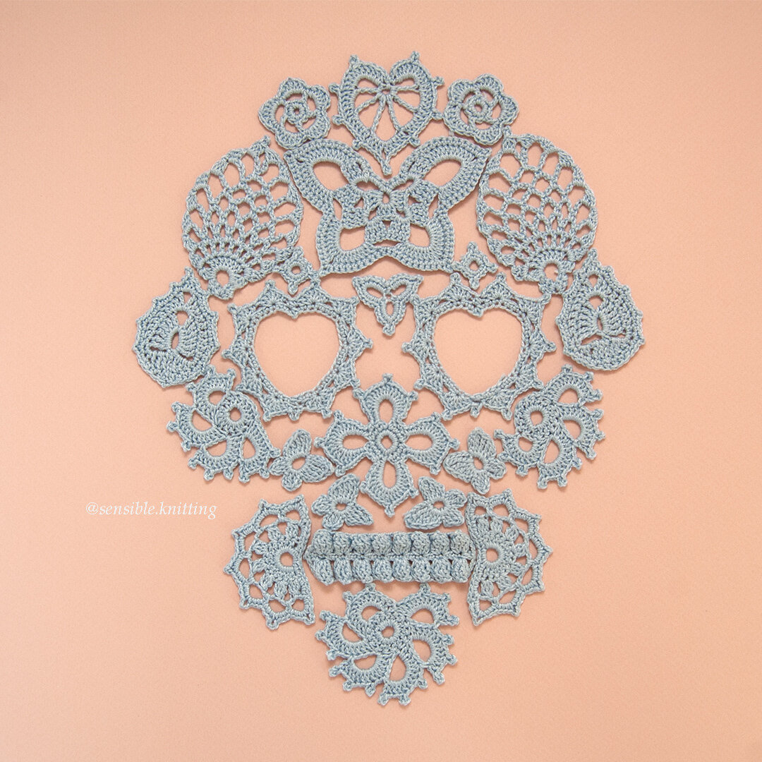 Аппликация из наборного кружева крючком "Любящая бабушка Донна Гарсия"