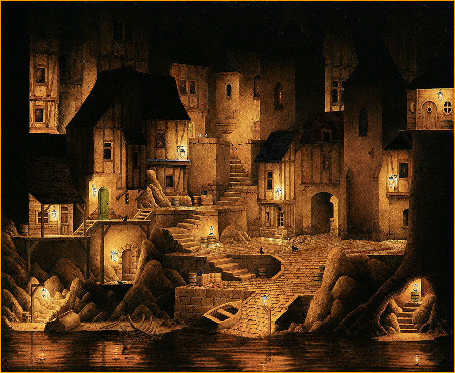 Марк Пельтцер (Marc Peltzer). Огни в порту