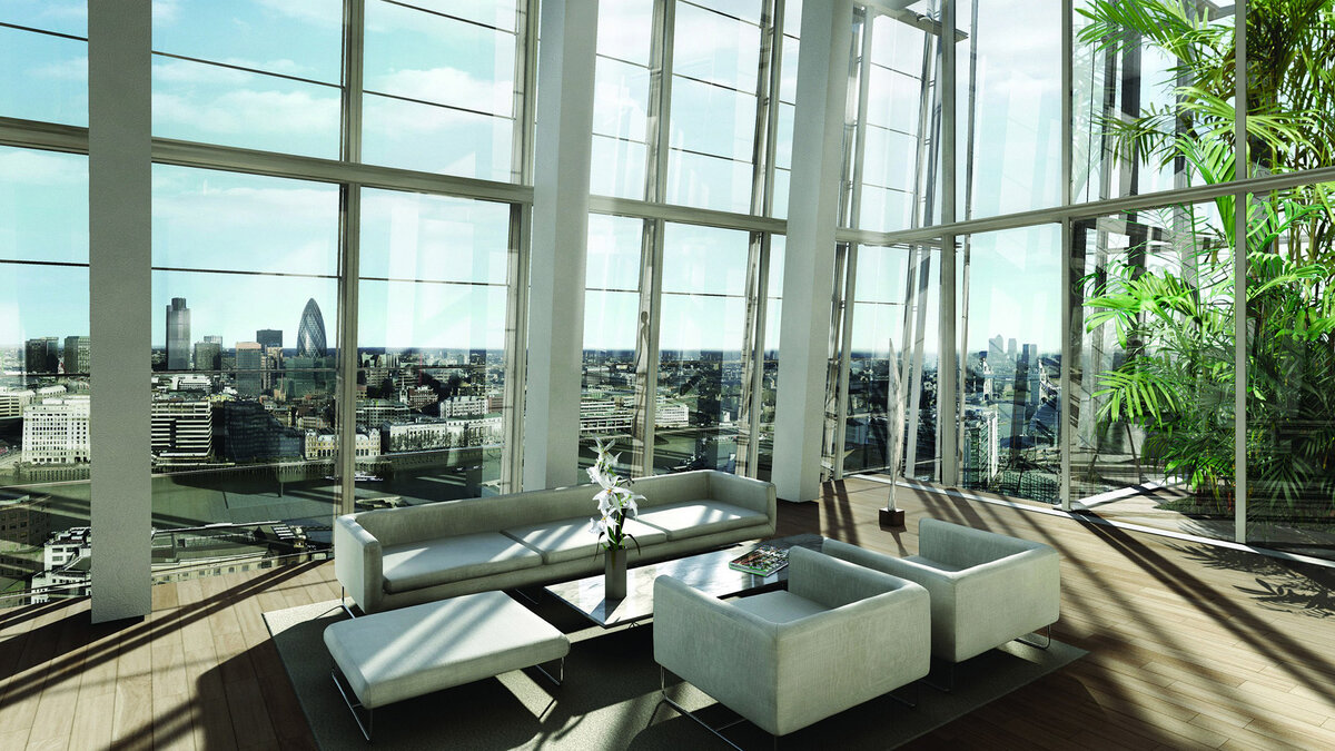 Переговорная с панорамными окнами и вторым светом