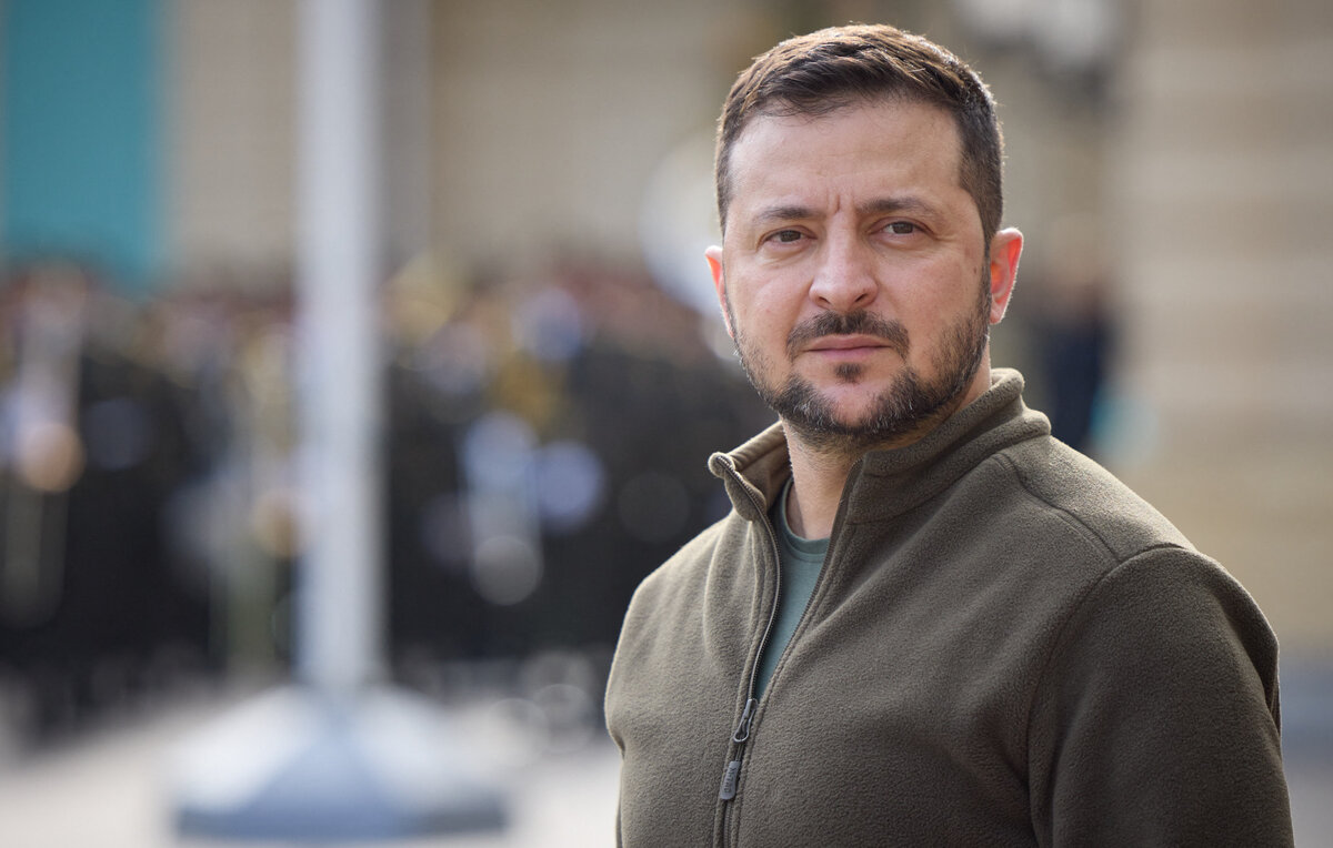    Президент Украины Владимир Зеленский  Ukrainian Presidency via ABACAPRESS.COM