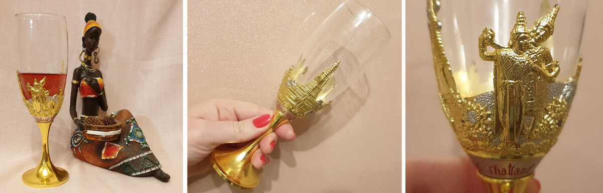 Фужеры для шампанского из Таиланда