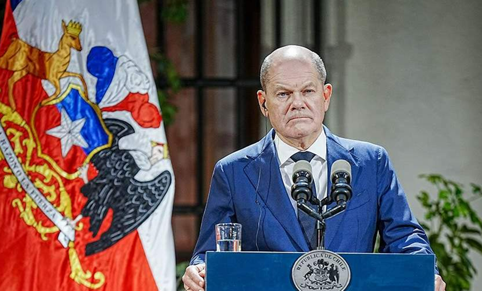 Реакция Шольца в Аргентине на вопрос о поставке самолетов Украине. (из открытых источников)