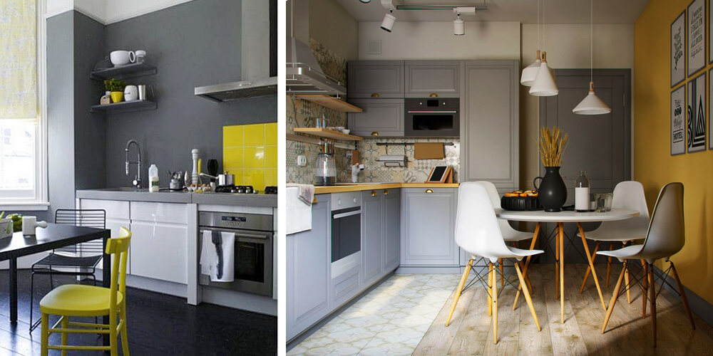 Желтая кухня: интерьер, дизайн, фото сочетания цветов.