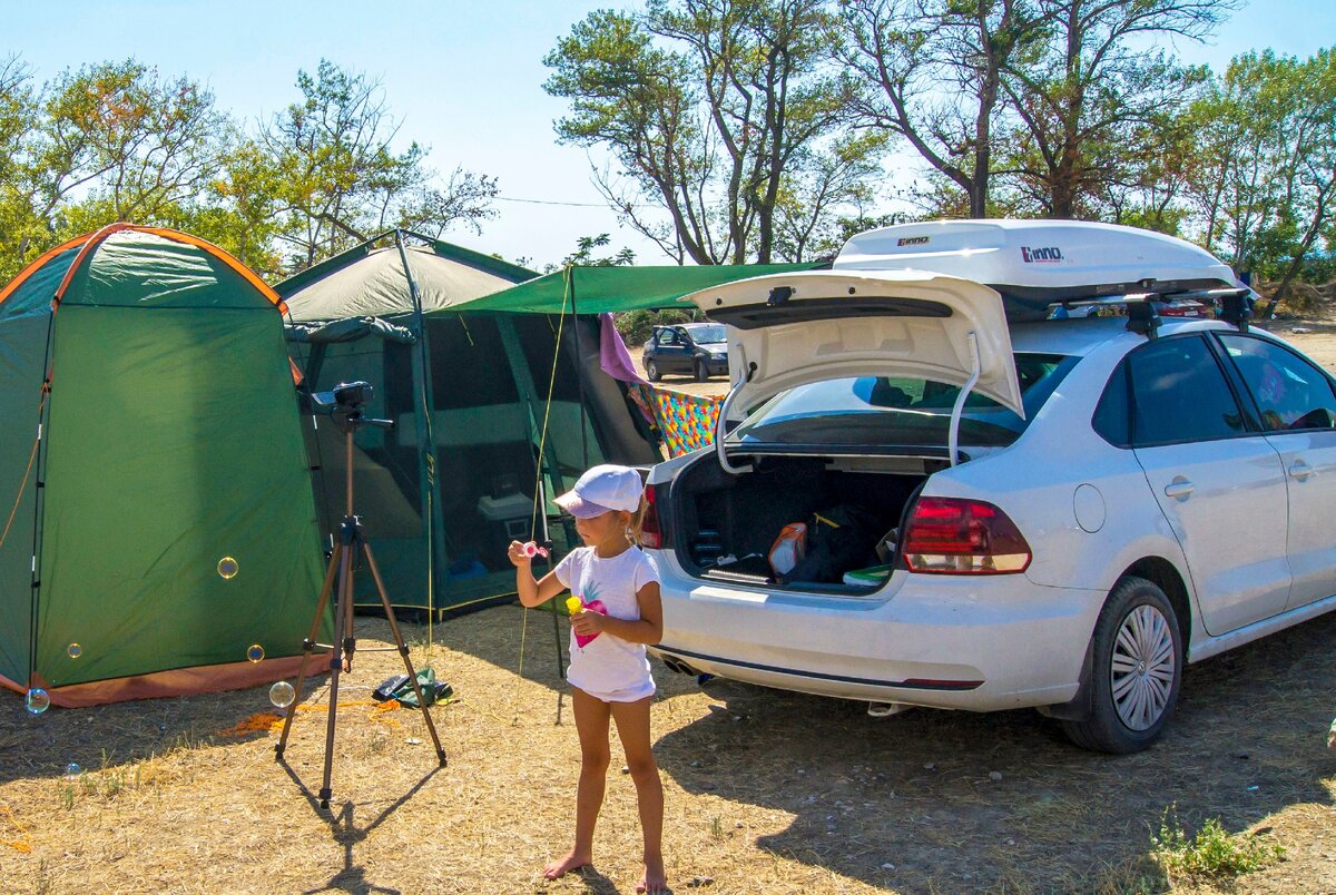 Кемпинг на берегу моря