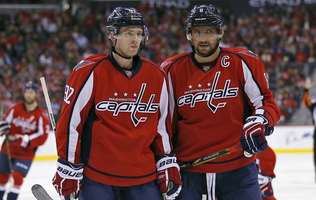 Евгений Кузнецов и Александр Овечкин.