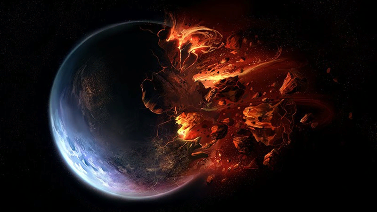 Разрушение планеты. Взрыв планеты. Разрушенная Планета земля. Взрыв планет. Разбитая планета