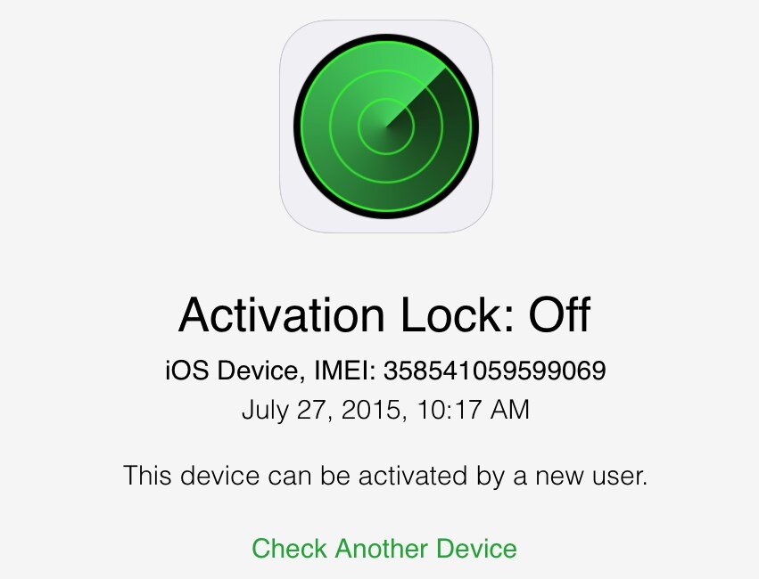 Блокировка активации для iPhone и iPad