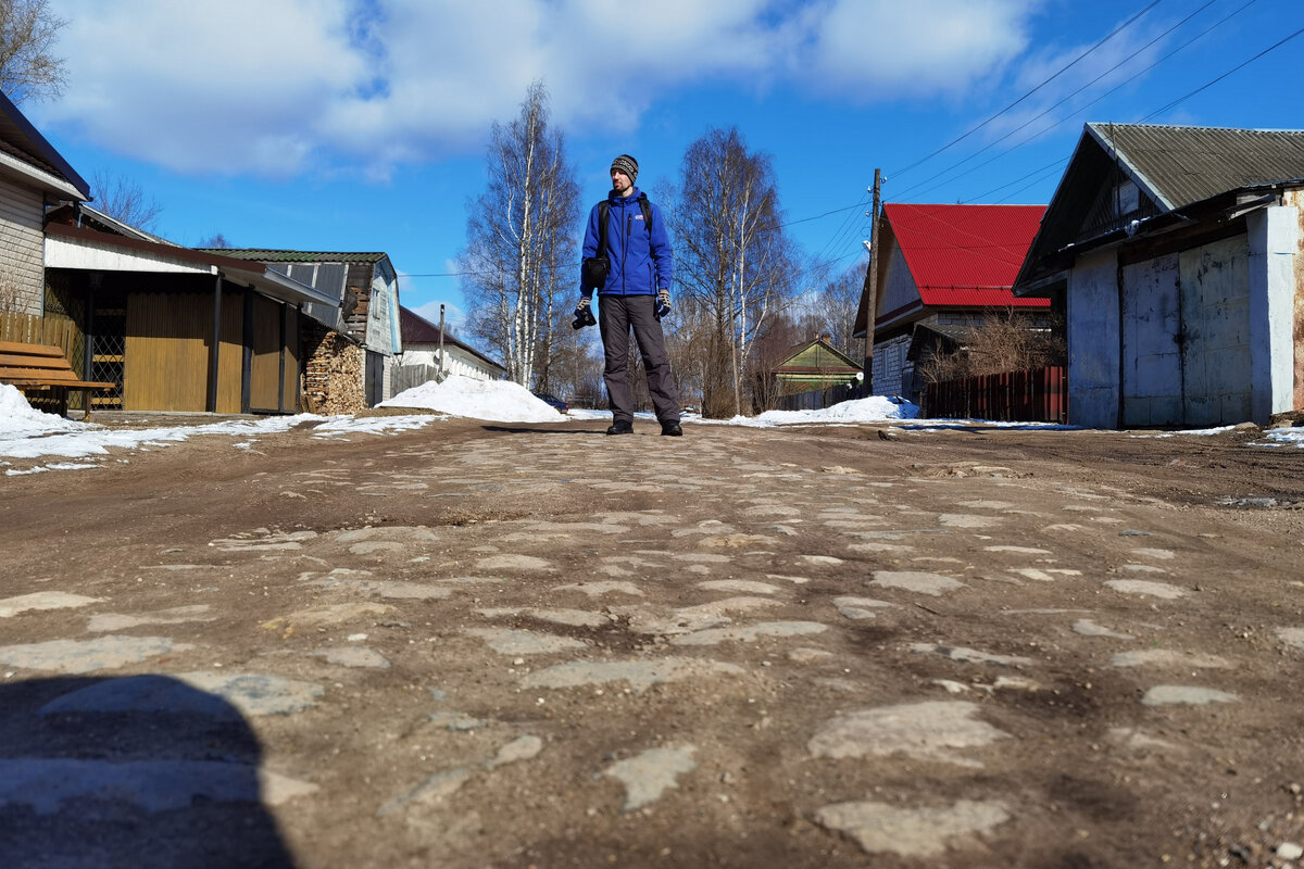 Булыжная дорога в г. Вышний Волочёк