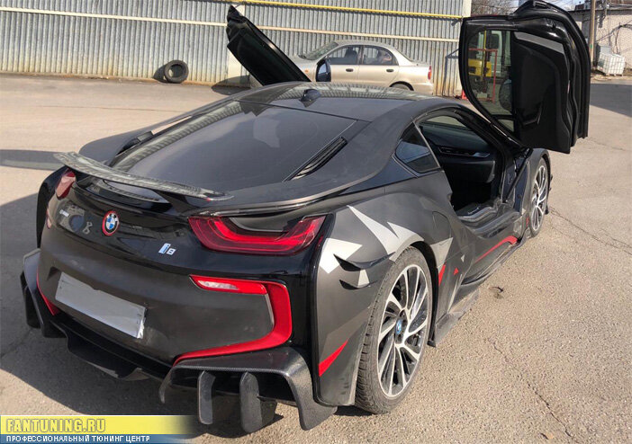 Установка электронного выхлопа на БМВ (BMW i8) 