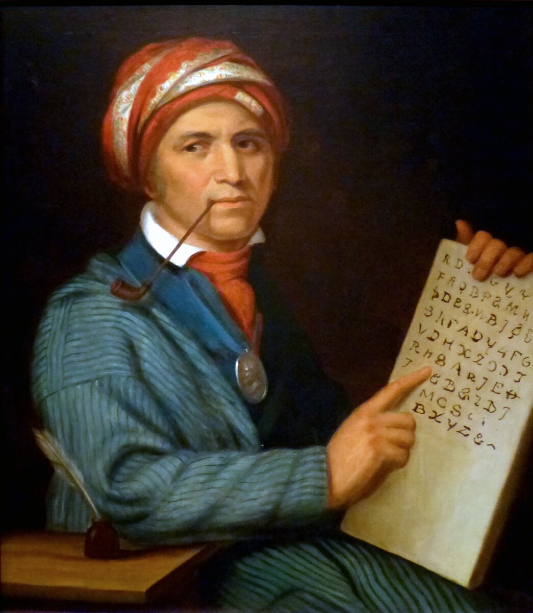 Portrait of Sequoyah by Henry Inman,1830