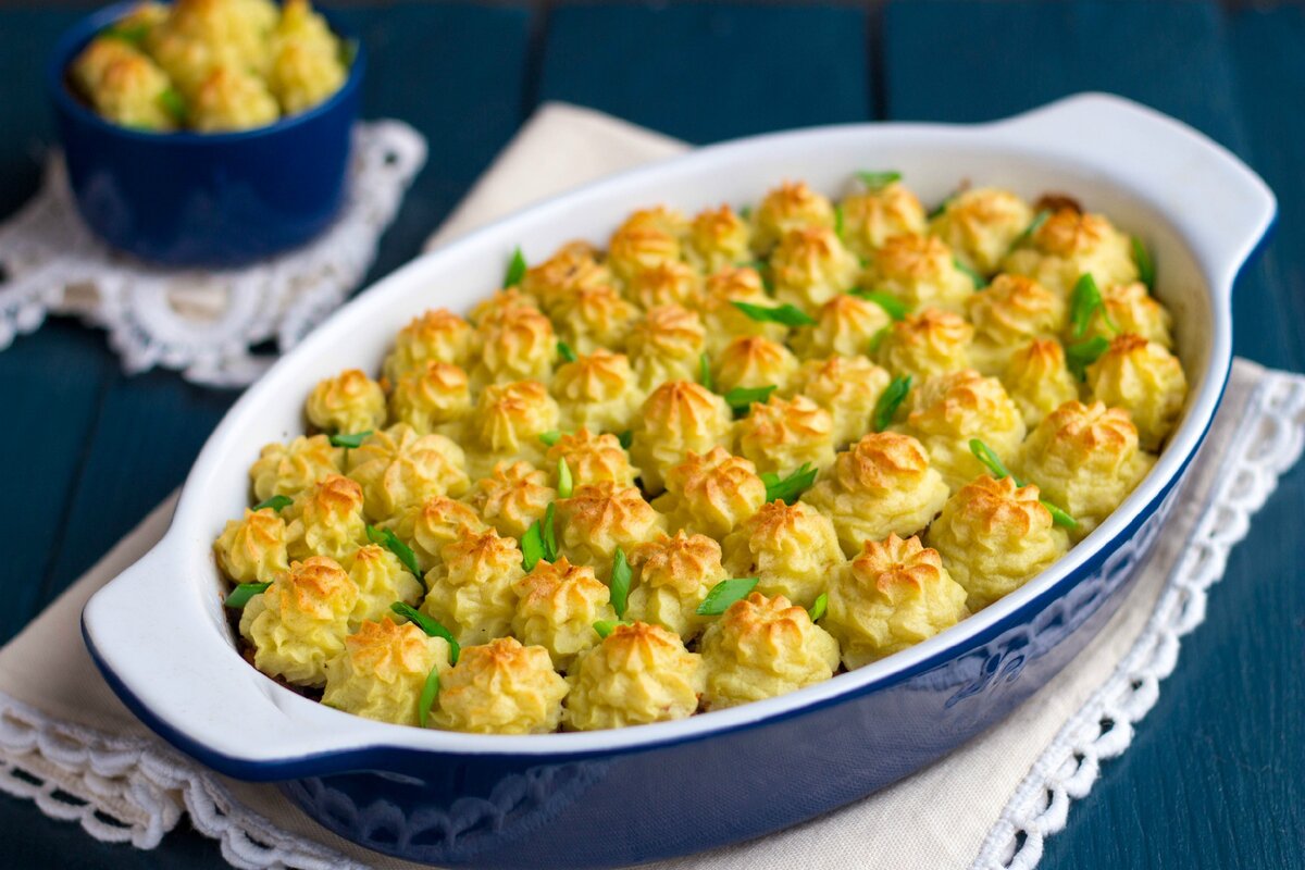 Фото из рецепта шепардской картофельной запеканки с грибами и чечевицей. Рецепт будет ниже.