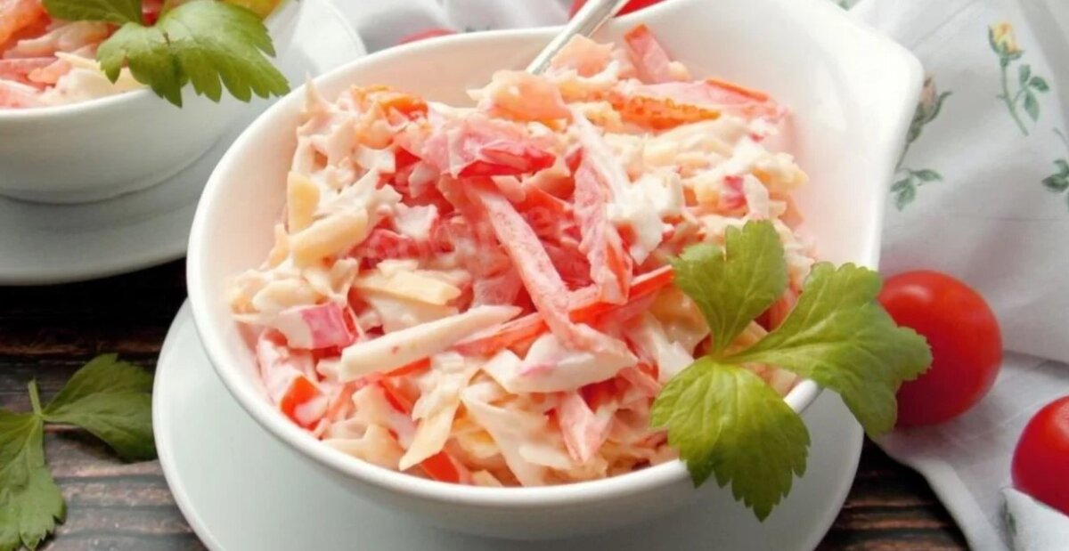 Салат с языком