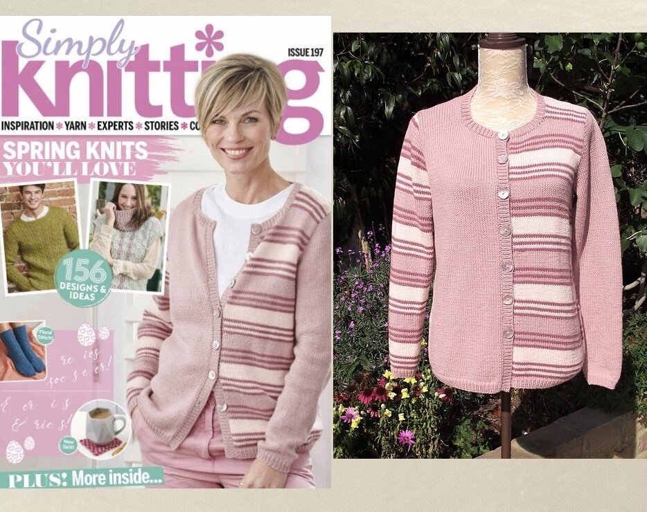 Розовый джемпер из журнала Simply Knitting. Источник: www.ravelry.com/patterns/sources/simply-knitting.