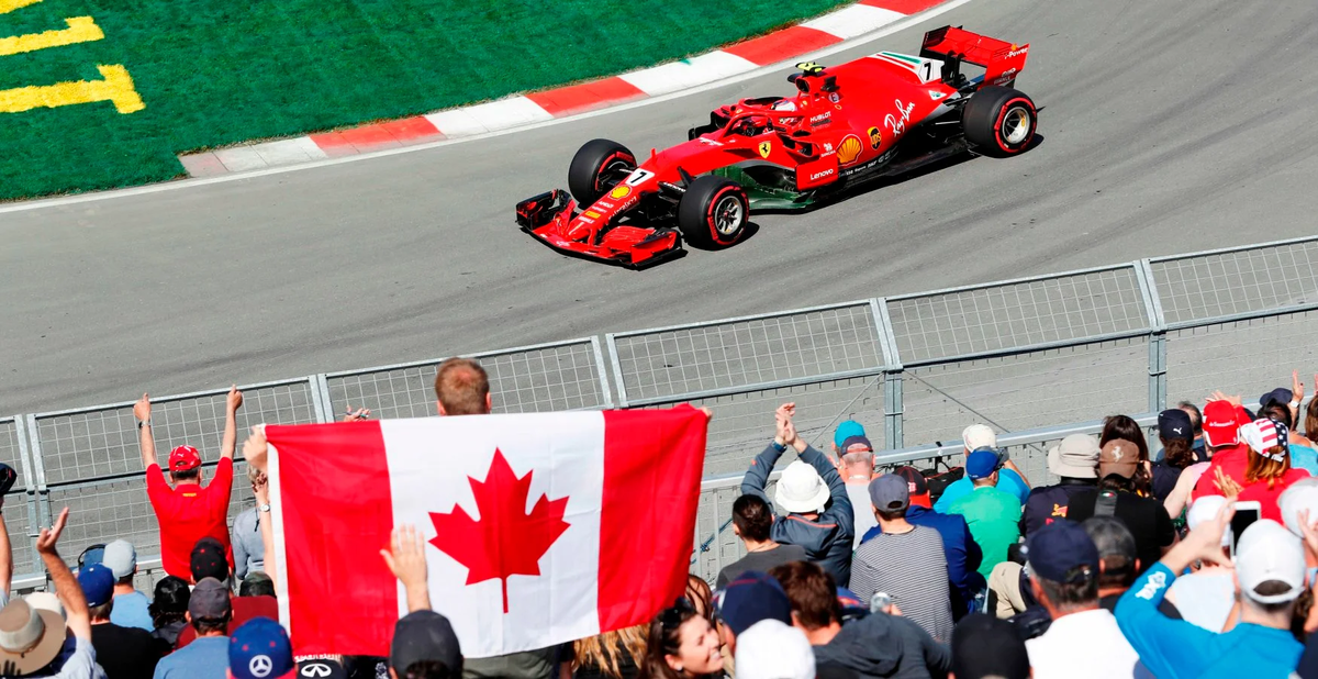 Кими Райкконен за рулём Ferrari на Гран-при Канады 2018