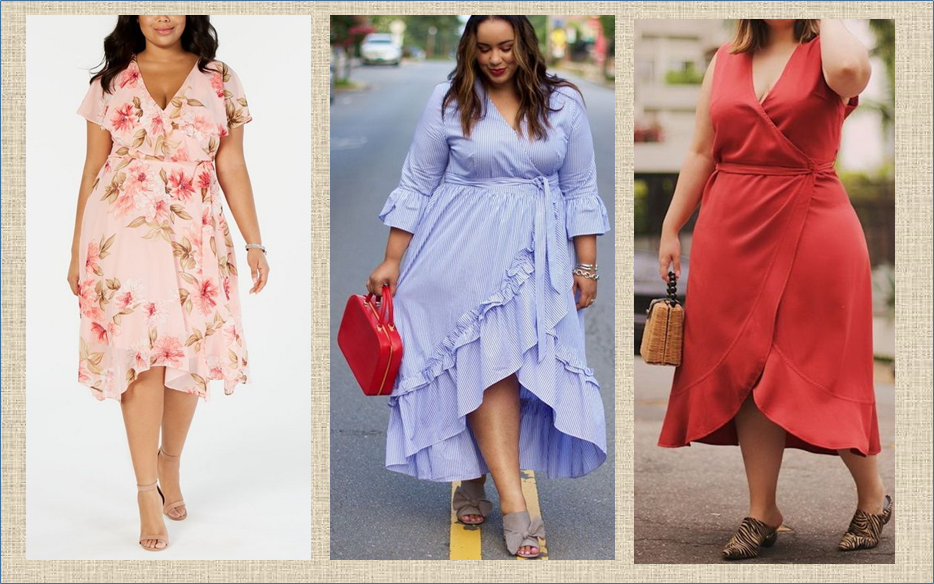 Летние Платья С Запахом Для Полных фото 6