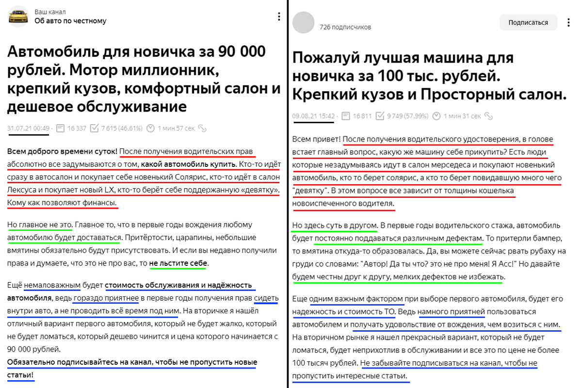 Как «автоэксперты» в Дзене воруют мои статьи, даже не утруждаясь их  переписывать. Показываю пример одной из них | Об авто по честному | Дзен