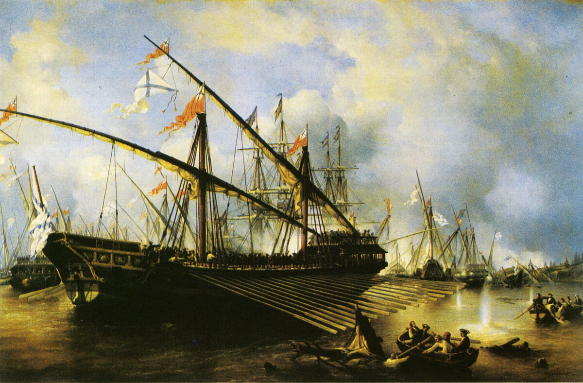 Русские гребные суда времён Петра I