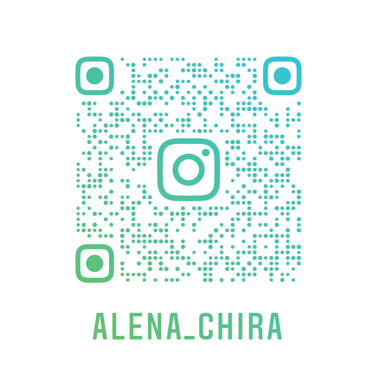 Инстаграм-визитка. Направьте на неё экран камеры и вы попадёте на мою страничку!