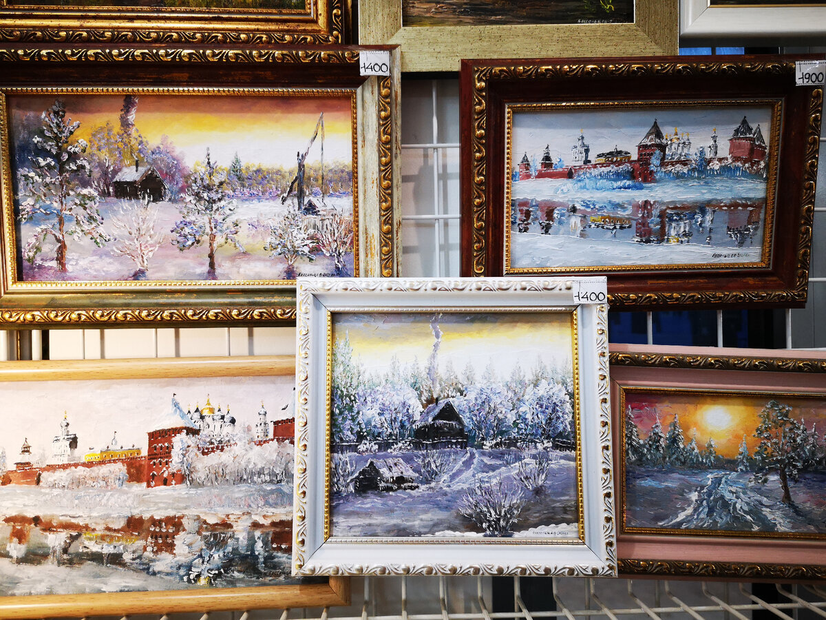 Талантливый художник в Великом Новгороде, о котором ничего неизвестно, но его картины продаются везде