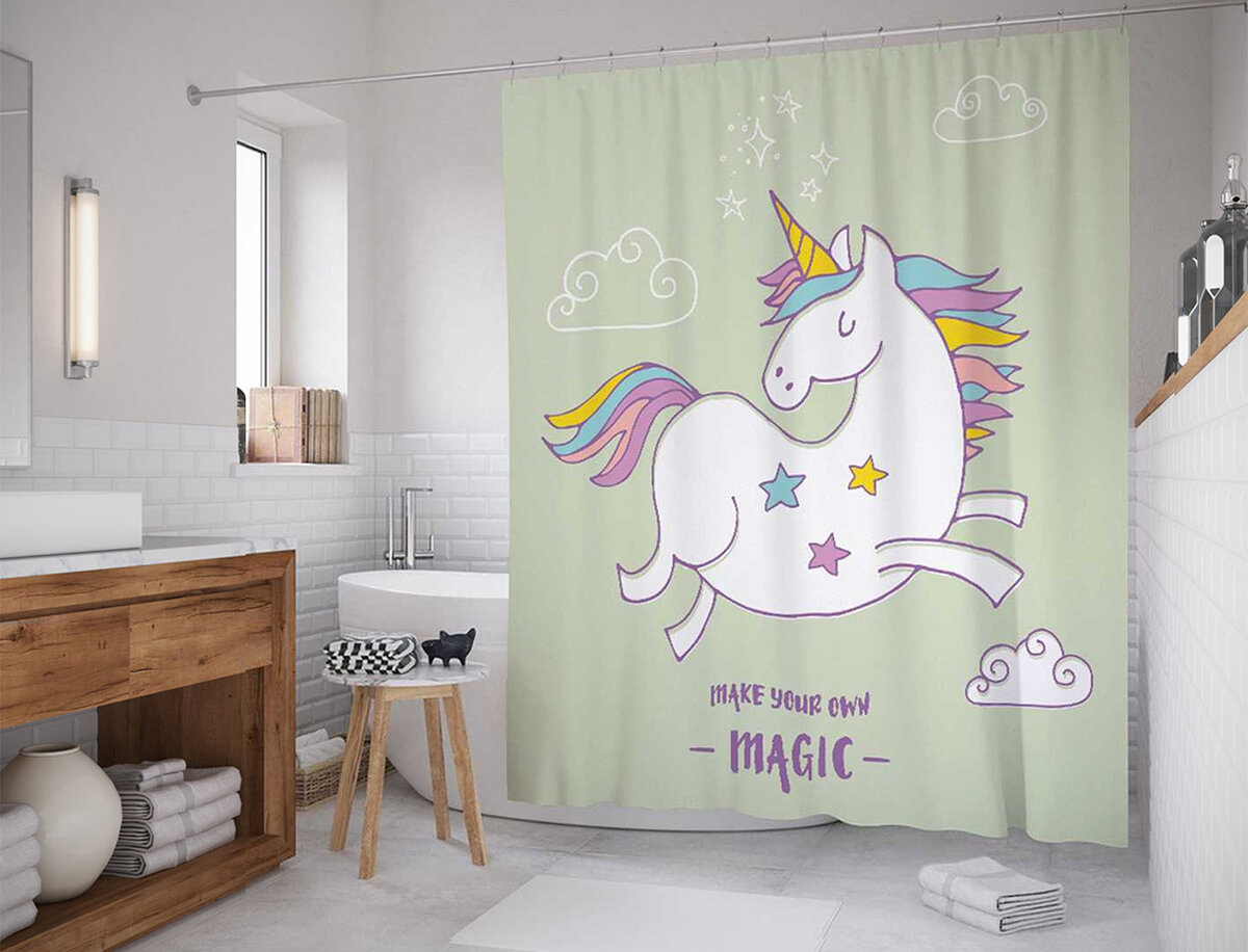 Шторка для ванной с сайта detmir.ru