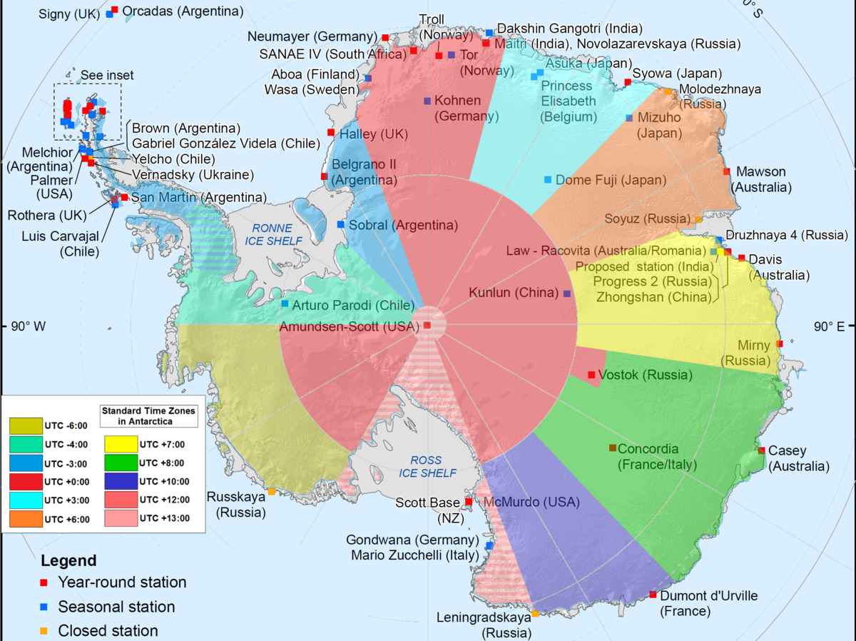Антарктида зона. Карта научные Полярные станции Антарктиды. Полярные станции в Антарктиде на карте. Зоны стран в Антарктиде.