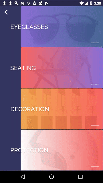Приложение Flutter Gallery