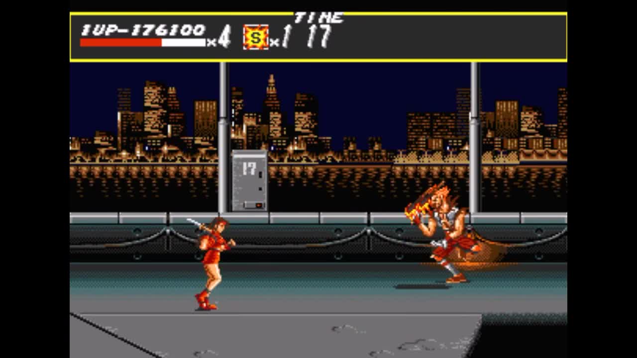 Sega Mega Drive 2 (Smd) 16-bit Streets of Rage 1 (Bare Knuckle) Round 4